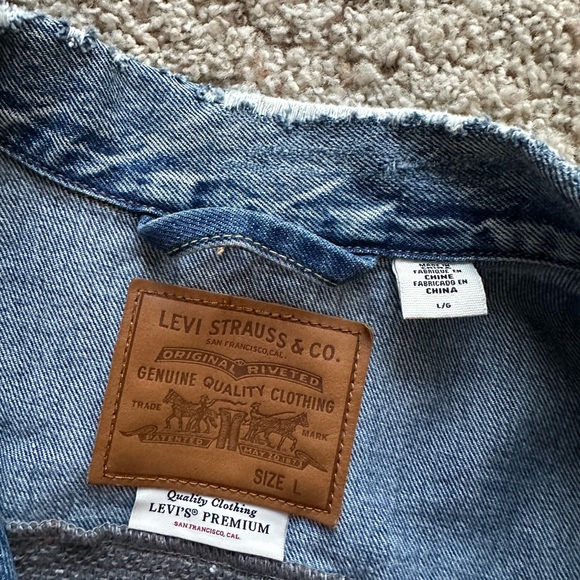 Levi’s oversized denim/mixed material jacket - Picture 2 of 4